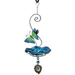 Heath Outdoor Products Butterfly Bliss, Blue Bird Feeder or Bath-Steel and Glass Construction 21524