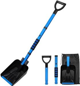 COFIT 43" Collapsible Snow Shovel for Car, Portable Emergency Snow Shovel with Comfortable D-Grip Handle and Durable Aluminum Edge Blade, Detachable Snow Shovel for Driveway, Snowmobiles, Camping