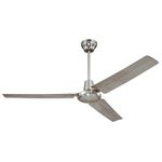 Westinghouse Lighting Industrial 56-Inch Ceiling Fan, Brushed Nickel Finish