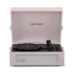 Crosley Voyager Portable Turntable - Bluetooth Record Player, 3-Speed Suitcase Vinyl Player, Home Turntables for Vinyl Records, Built in Stereo Speakers & Bluetooth Receiver, AUX Input, Amethyst