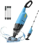 Efurden Cordless Pool Vacuum, Handheld Rechargeable Pool Cleaner with Running Time up to 60-Minutes Ideal for Above Ground & In-Ground Pools, Spas and Hot Tub for Sand and Debris, Blue