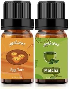 yethious Egg Tart & Matcha Essential Oil Set - 100% Pure Egg Tart Fragance Oil Matcha Aromatherapy Oils for Diffusers - 2 x 10ml