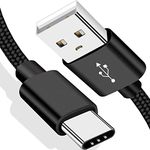 USB C Charger Cable for New Fire HD 10 9th - 2019,11th - 2021 Release,HD 8 10th 2020 Generation Kindle Tablet & Kids,Samsung Galaxy,Sony,ZTE,LG,Motorola Android Phones,Braided Type-C Charging Cord 1M