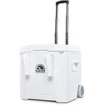 Igloo 00045931 Marine Ultra Quantum Roller Cooler, 52 Qt, White