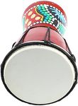 Traditional African Drumming with the 5 Inch Wooden Djembe Hand Percussion Instrument for Kids Adults and Music Lovers Alike