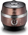 CUCKOO CRP-JHR1009F 10-Cup (Uncooked) / 20-Cup (Cooked) Induction Heating Pressure Rice Cooker with Nonstick Inner Pot, 16 Menu Options, Fuzzy Logic Tech, 3 Voice Guide, Auto Clean (Copper/Black)