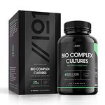 BioCultures Complex -17 Live Strains with 60 Billion CFU Probiotics - 60 Capsules - for Gut Health & Digestive System - Lactobacillus Acidophilus & Bifidobacterium (30 Day Supply) by Alpha01