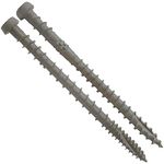 #10 x 2-3/4" Gray (Foggy Wharf, Gravel Path) Composite Decking Exterior Coated Wood Screw Torx/Star Drive Head (1 lb - 75 APX. Screws) - Decking Exterior Coated Torx/Star Drive Wood Screws