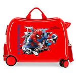 Marvel Spiderman Geo Red Kids Rolling Suitcase 50 x 38 x 20 cm Rigid ABS Combination Lock 34 Litre 2.1 kg 4 Wheels Hand Luggage