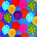 Amscan Festive Bright Balloons Jumbo Embossed Gift Wrap, Multicolor, 16' x 30"