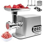 Duronic Electric Meat Grinder & Mincer MG301 3000W Motor Premium Meat Mincer & Kibbeh & Sausage Maker with Stainless Steel Attachments for Home and Professional Use