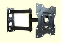 777-TP40Q 360 DEGREE/FULL MOTION HEAVY DUTY - UNIVERSAL WALL Mount for 14 INCH to 43 INCH LCD/LED TV (BLACK) with TILT and SWIVEL ADJUSTMENT. SIMILAR to P4 WALL Mount FITTING TECHNIQUE