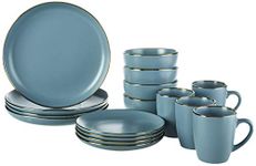 Pfaltzgraff 5256017 Hadlee Blue 16-Piece Dinnerware Set