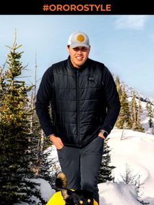 ORORO Men’s Heated Vest, Black, Size L – Lightweight Electric Warmth