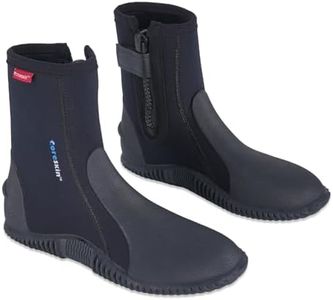 Coreskin Neoprene Dive Boots 5mm with Anti-Slip Sole for Water Sports, Scuba Diving, Snorkeling, Rafting, Kayaking, Windsurfing, Wakeboarding, and Canoeing (HDB5mm8)