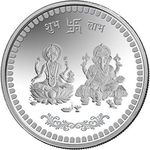 Msa Jewels Pure Silver 999 Coin 5 Gram of Laxmi And Ganesh With BIS Hallmark Set Of 1 (Round Shape)