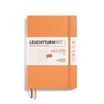 LEUCHTTURM1917 370811 Weekly Planner & Notebook Medium (A5) 2025, 18 months (07.2024-12.2025), Softcover, Apricot, English