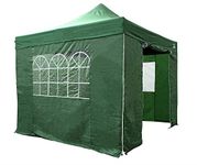 All Seasons Gazebos 3x3m Heavy Duty Fully Waterproof Pop up Gazebo With 4 Side Walls and Accessory Pack - Green