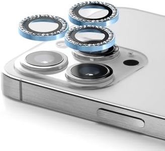 CASETiFY Camera Lens Gem [Easy Application] for iPhone 16 Pro / 16 Pro Max - Baby Blue