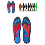 Comfortable Magnetic Insoles, Acupressure Insoles, Orthotic Magnetic Therapy Massage Insoles, Magnetic Acupressure Insoles, Acupoint Massage Insoles for Women Men (Black-red, S 35-39)