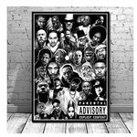 Hip Hop Rapper Rap Music Star Poster Prints Clan Legends Painting Canvas Art Wall Pictures Living Room Home Decor-50x70cm No Frame