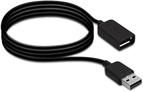 kwmobile Câble USB Compatible avec Polar M200 / Huawei Band 4 câble - Câble Rechange Chargeur Fitness Tracker Montre connectée - Noir