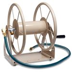 Liberty Garden Products 3-in-1 Garden Hose Reel with 200-Foot Hose Capacity 703-1-Tan