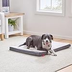 Brindle 2" Orthopedic Dog Bed - Dog Crate Bed with Machine Washable Cover - Medium Dog Bed - Gray