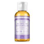 Dr. Bronner’s - Pure-Castile Liquid Soap (Lavender, 59 mL) - Made with Organic Oils, 18-in-1 Uses: Face, Body, Hair, Laundry, Pets and Dishes, Concentrated, Vegan, Non-GMO