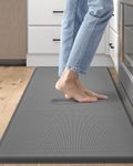 DEXI Anti Fatigue Kitchen Mat, 3/4 Inch Thick, Stain Resistant, Padded Cushioned Floor Comfort Mat for Home, Garage and Office Standing Desk, 39"x20", Grey