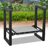 JAOTREL Garden Kneeler and Seat, Foldable Garden Stool 400lbs Heavy Duty, Protects Knees and Back, Ideal for Women, Men, and Seniors Gardeners, Large Size 19"x10.6"x18.5"
