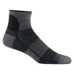 Darn Tough Men's 1/4 Light Athletic Socks, Charcoal, Large