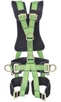 Roshan Freefall Unisex Polyester Full Body Sit Harness Climbing Safety Belt (Green)