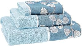 Zahari Home Capri Bathroom Towel Set 3 Piece Towel Bath Towel, Hand Towel and Wash Towel Modern Decor Beautiful Unique Design Stylish Bath Towel Sets Royal Blue Towel Set