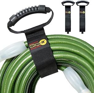 Easy-Carry Wrap-It Storage Straps - 28” (2-Pack) – Heavy-Duty Hook and Loop Extension Cord Carrying Strap, Hanger, Keeper, Organizer with Handle for Pool, Boat, RV, Garden Hoses, Cords, and Cables