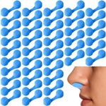 Tondiamo 100 Pieces Nose Plug Filter Disposable Nose Dust Filters Nostril Filters Spray Nose Filter Sponge Nose Plugs for Women Men Sunless Spray Tanning Outdoor Dust Construction Areas (Blue)