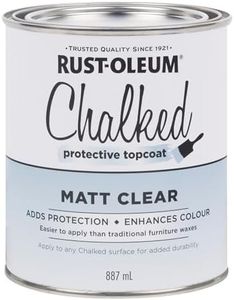 Rust-Oleum Chalked Top Coat, Matte Clear, 887 ml