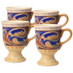 Pfaltzgraff Villa Della Luna Pedestal Mugs, Set of 4 - Assorted