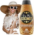 Kiss My Coconut - Sun Tanning Lotion for Tanning Beds or Outdoor Tanning Lotion - No DHA Bronzer, Natural Tan Accelerator for Outdoor SunTan Lotion or Indoor Tanning Lotion Accelerator for Tanning Bed