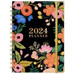 Planner 2023 - Weekly & Monthly Planner from Jan.2023 - Dec. 2023, 6.4" x 8.5", Red Pink Flowers