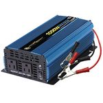 PowerBright 1000W Power Inverter DC 12V to 120V AC Car Inverter Power Converter with Dual 120 Volt AC Outlets. Automotive Back Up Power Supply for Televisions, Blenders, Vacuums, Power Tools