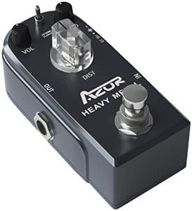 AZOR Heavy Metal Distortion Guitar Pedal 3 Modes Effect Controls for Electric Guitar True Bypass