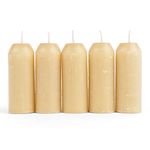 UCO 12-Hour Natural Beeswax, Long-Burning Emergency Candles for Candle Lantern, 5 Pack