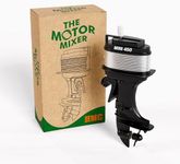 The Motor Mixer by HMC - Novelty Boat Motor Coffee Mixer Wind-Up Outboard Mini Boat Motor Stirrer Toy Beverage Works with Cups, Mugs, & Glasses - Unique Drink Mixing Gadget