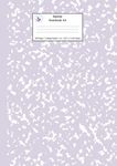 Marble Notebook A4: Lilac Purple College Ruled Journal