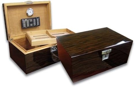 Prestige Import Group - Princeton Wood Spanish Cedar Humidor - Colour: Ebony by Prestige Import Group