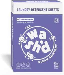 Wash'd Laundry Detergent Sheets | 3 Stain-Fighting Enzymes | Non-Toxic