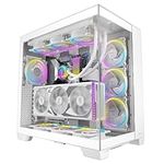 Title: Antec C8 White, RTX 40 GPU Support, Independent PSU Cooling, Type-C 10Gbps Port, Seamless Tempered Glass Side Panels, 360mm Radiator Support, Full-Tower E-ATX PC Case