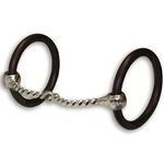 The Bob Avila Collection by Professionals Choice Equine O-Ring Sweet Iron Twist Mouth Snaffle Bit
