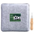 Namner Needle Felting Pad, Felting Mat with Felting Needles, Needle Felting Mat, Felting Needle and Mat, Needle Felt Tool Kit, Needle Felting Needles and Felting Pad, 10.7 x 10.7 Inches